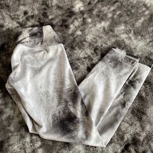 Calia by Carrie Underwood Cropped Leggings Grey/White/Gold XS